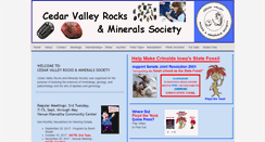 Desktop Screenshot of cedarvalleyrockclub.org